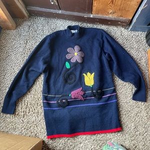 vintage tulip sweater
